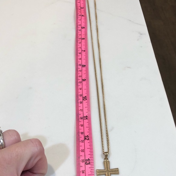 14k GF cross with 26” chain - Picture 7 of 8